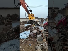 Appareil hydraulique pour la prise de pierre ou de déchets d'acier